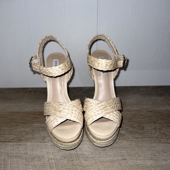 Steve Madden womens wedge strappy sandal shoe SIZE 7 - Picture 3 of 3